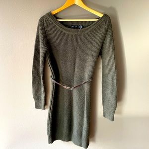 Moda International Forest Green Sweater Dress, size XS